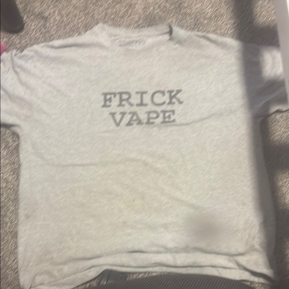 Gray Graphic T-Shirt baylen levine frick vape shirt